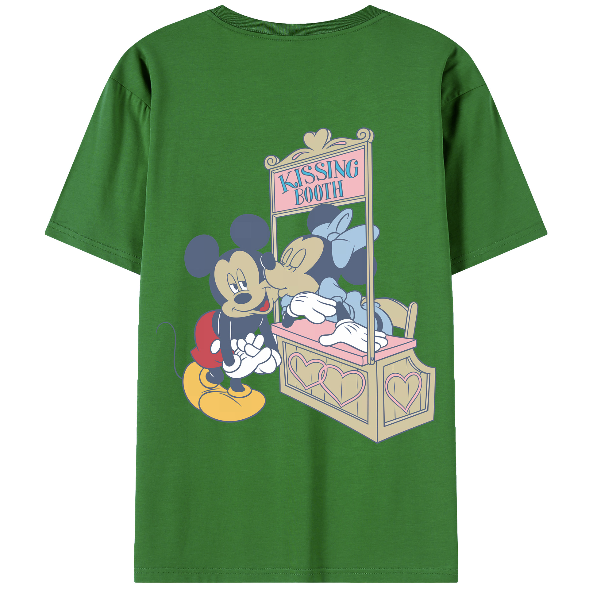 （画像用） ミッキーマウス Mickey Mouse レディース半袖Tシャツ(バックプリント)